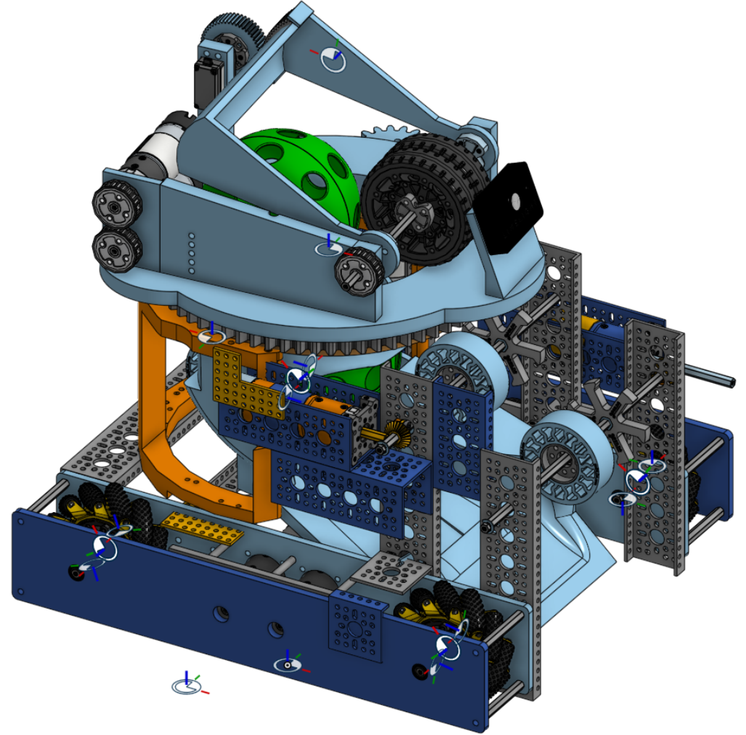 Robot 2 - experimental laser-cut plexiglass chassis with turret